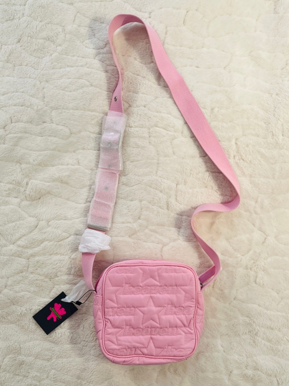 Heaven by Marc Jacobs padded star crossbody bag in pink.